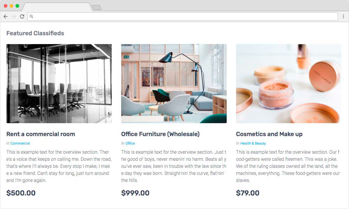 eDirectory - Classifieds Moduleg eDirectory - Classifieds Module