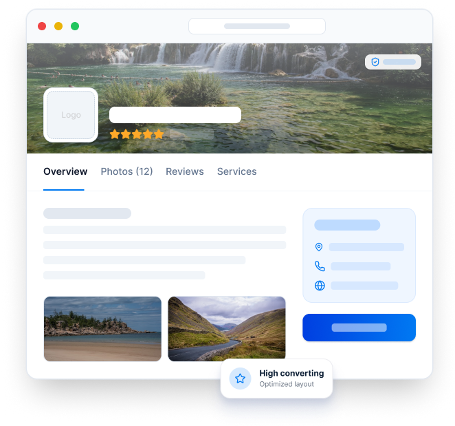 Listing Template Editor hero preview