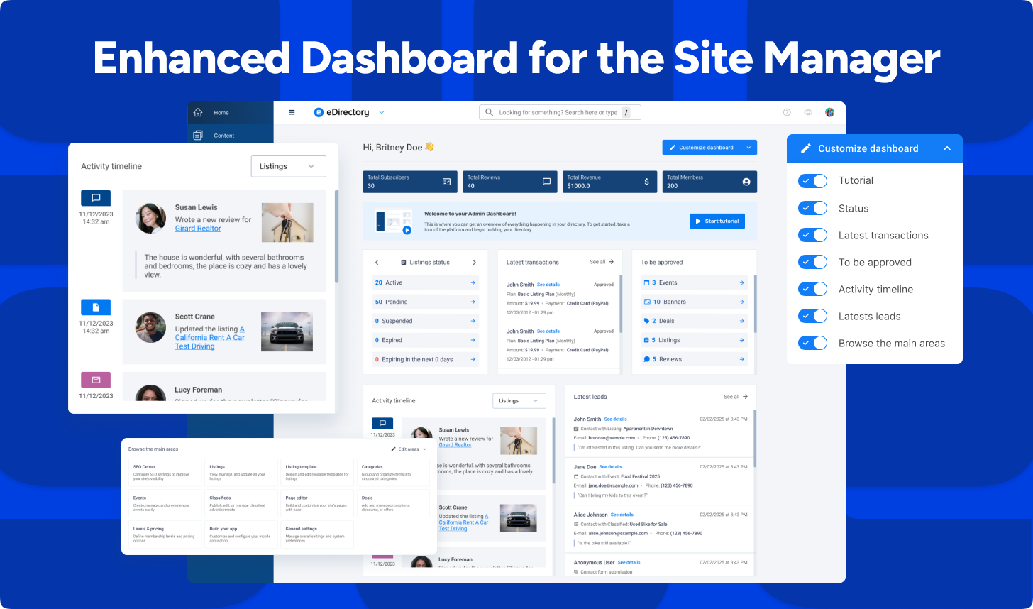 eDirectory Site Manager eDirectory Site Manager