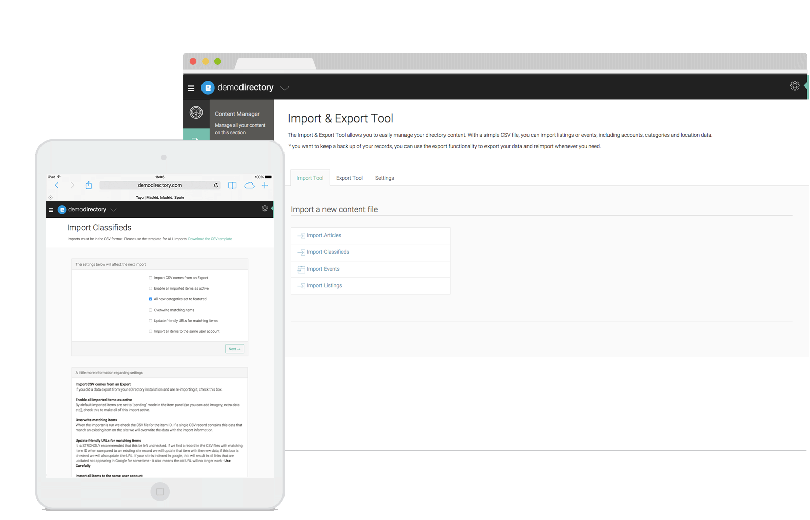 eDirectory Export / Import for Classified eDirectory Export / Import for Classified