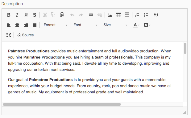 eDirectory HTML Editor for Listing Descriptions eDirectory HTML Editor for Listing Descriptions