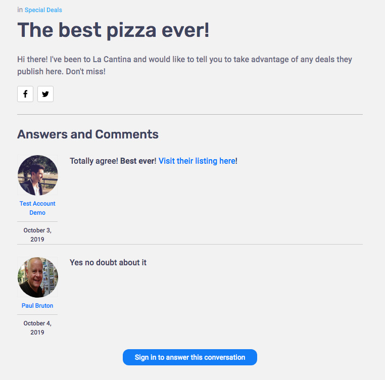 eDirectory Community Forum/Q&A Plugin