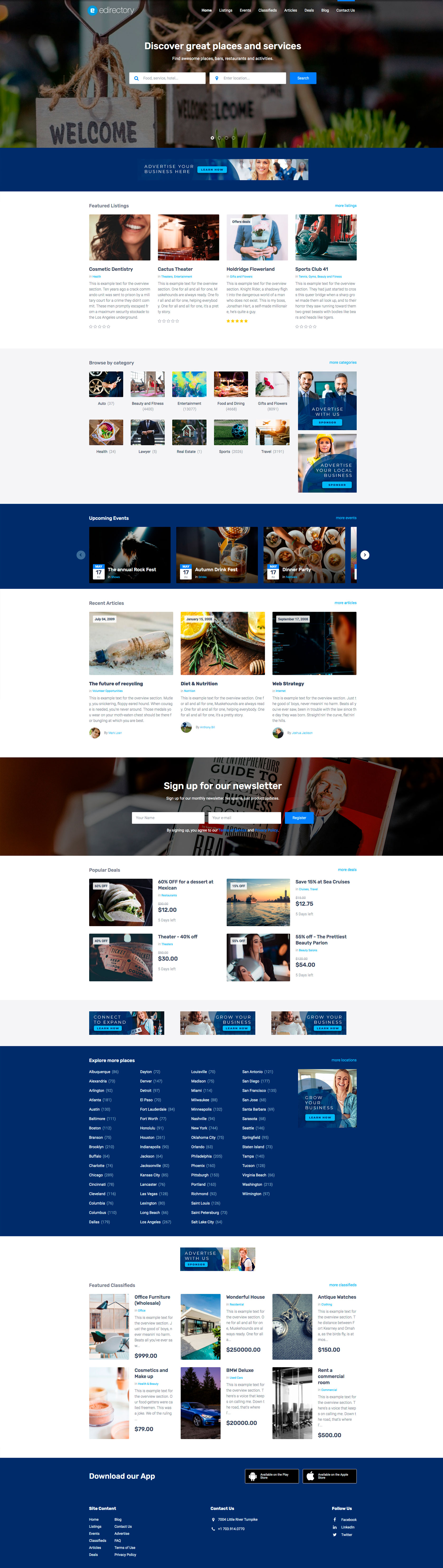 eDirectory Themes Options eDirectory Themes Options