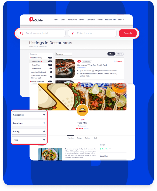 Flexible business discovery