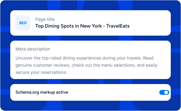 Travel SEO content
