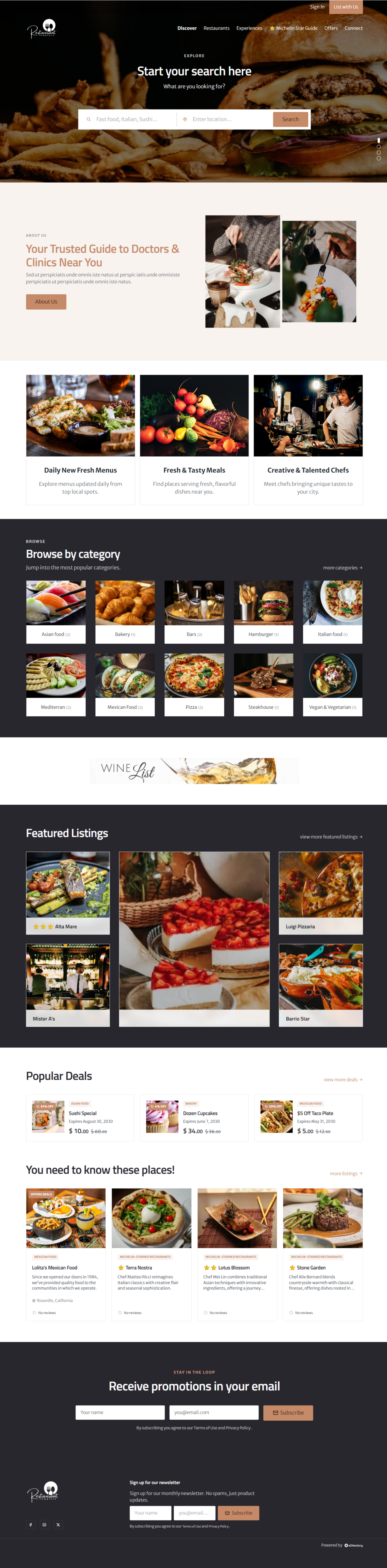 Restaurant Guide Demo