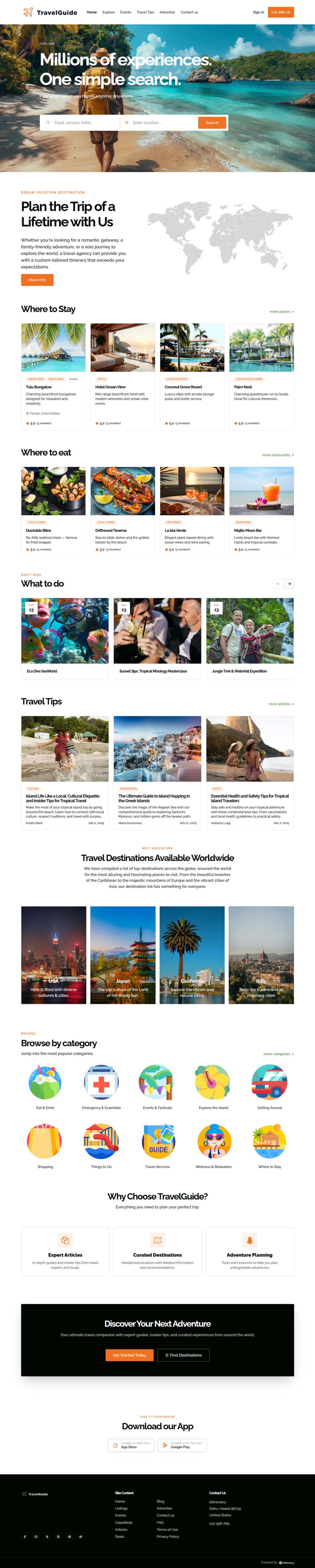 Travel & Tourism Demo