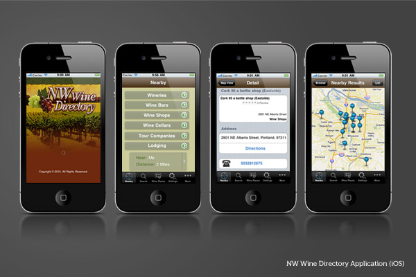 nw wine directory for ios