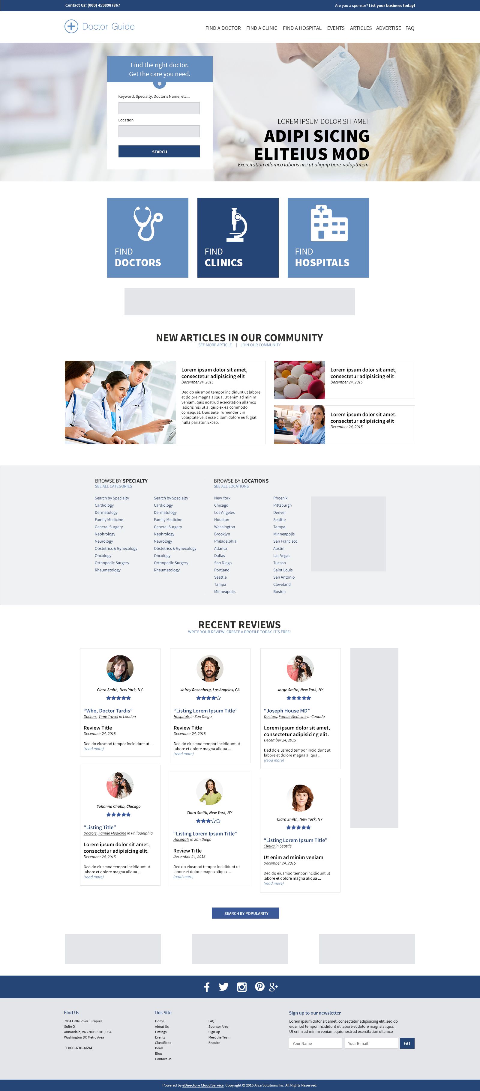 Medical Directory Theme