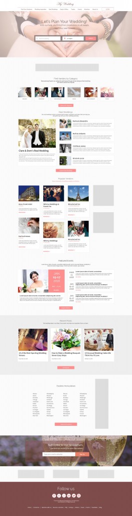 eDirectory Wedding Directory Theme