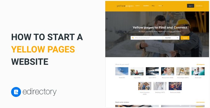 How to Start A Yellow Pages Website