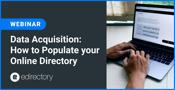 how to populate your online directory - edirectory