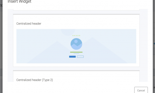 eDirectroy - Insert Header Widget detail eDirectroy - Insert Header Widget detail