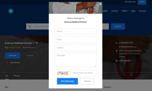 eDirectory - Listing Contact Form