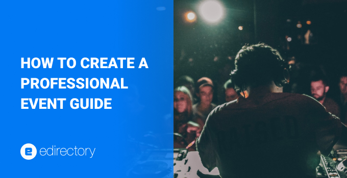 How to create a professional event guide