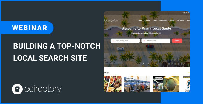 Building a top-notch Local Search Site