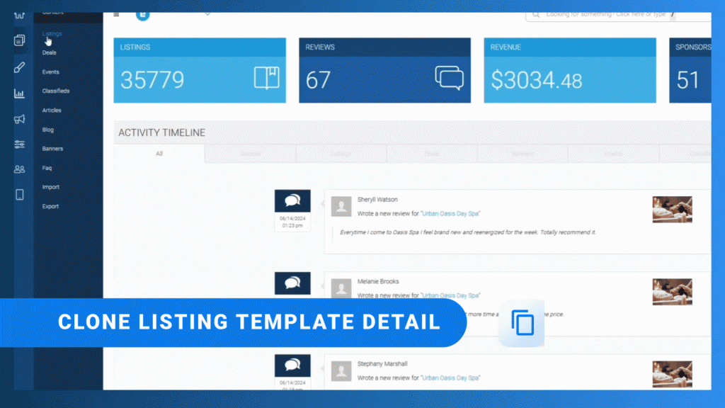 Clone Listing Template - eDirectory Blog