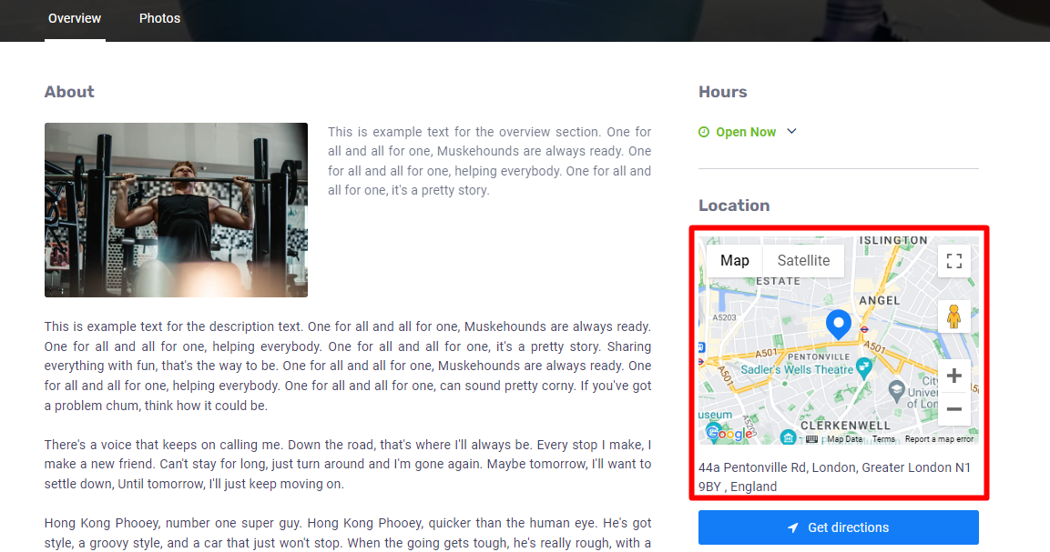 eDirectory Google Maps