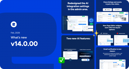 eDirectory v14.0 release summary showing AI powered directory software features and discovery tools